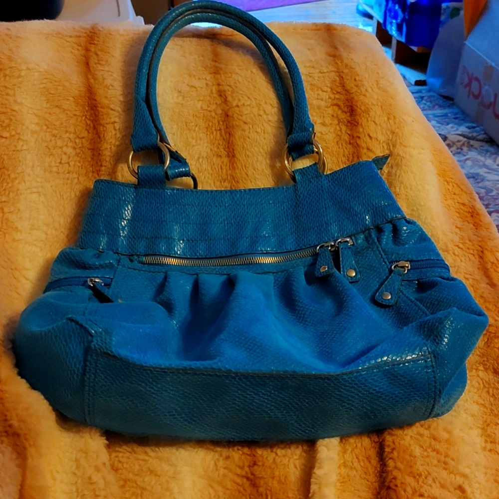 Blue faux suede New Directions Shoulder bag